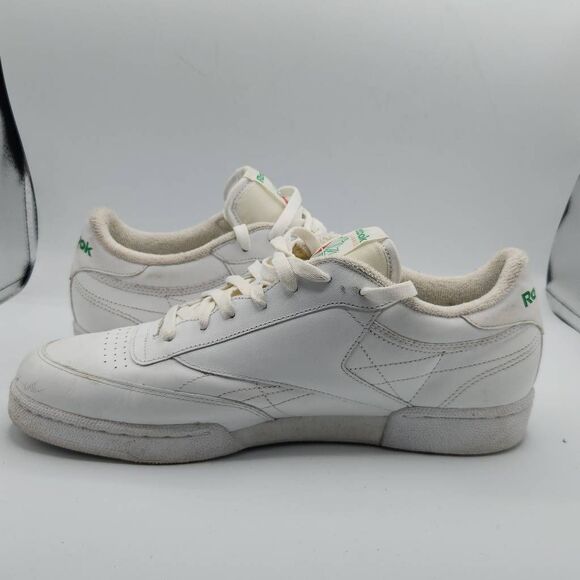 Reebok Club C 85 Men’s 9.5 Vintage White Classic Tennis Sneakers Retro Leather - Picture 5 of 9